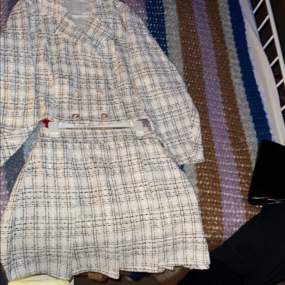 Size 4X Women's Plaid Double-Breasted Coat